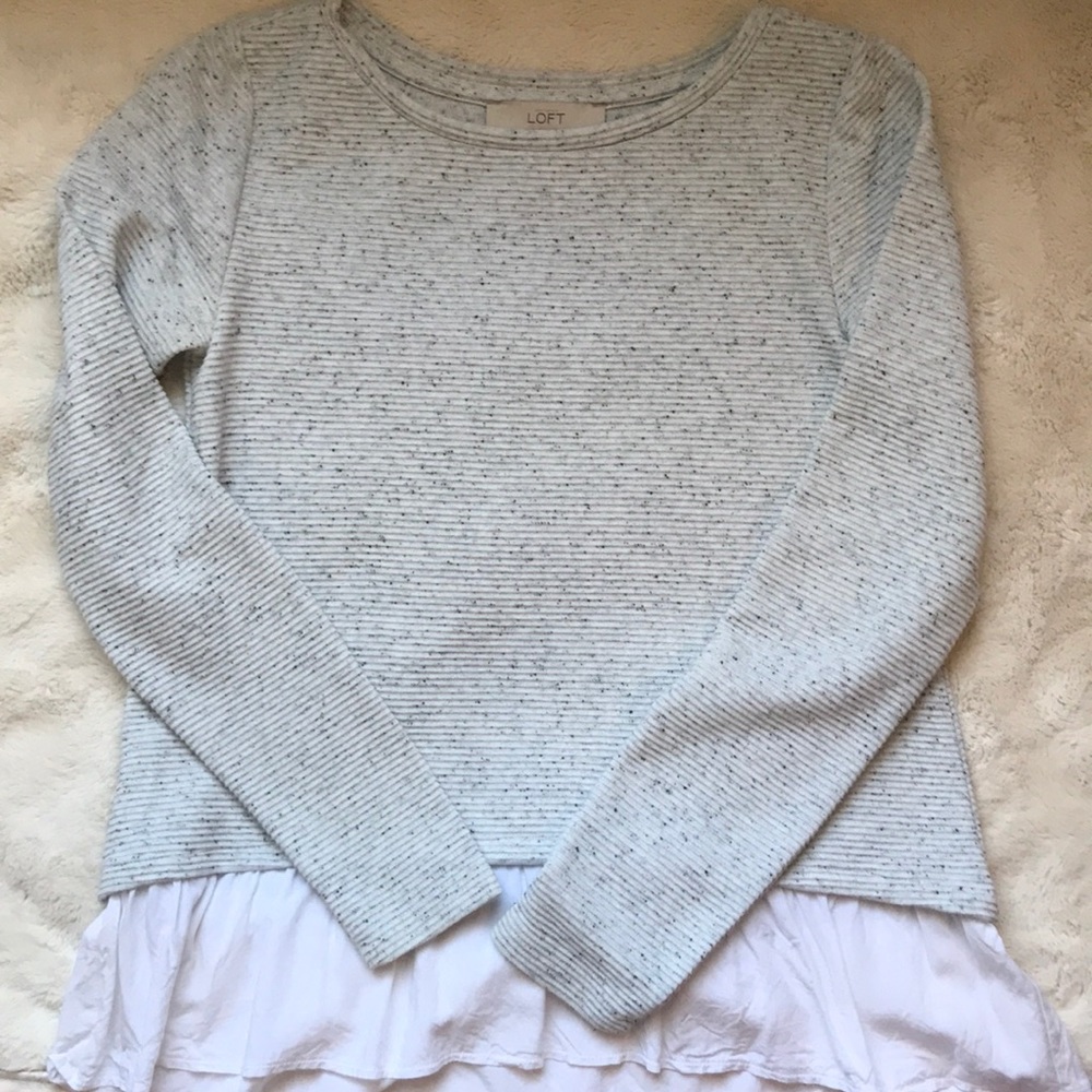LOFT peplum top